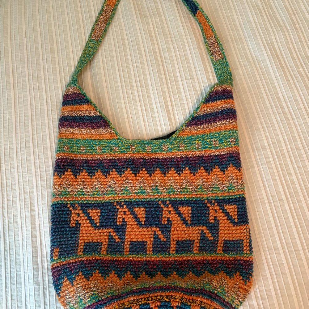 Cute Striped Woven Boho Bag